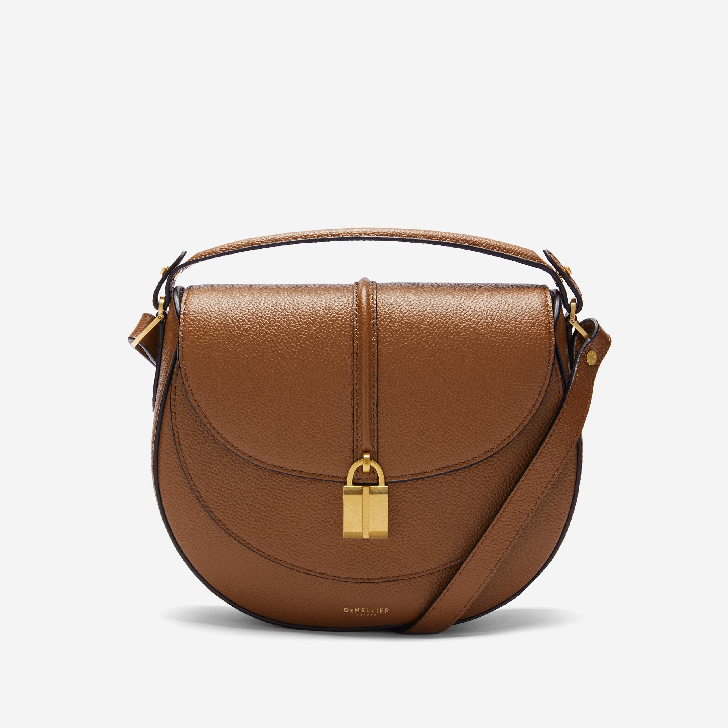 The Siena Saddle - tan small grain