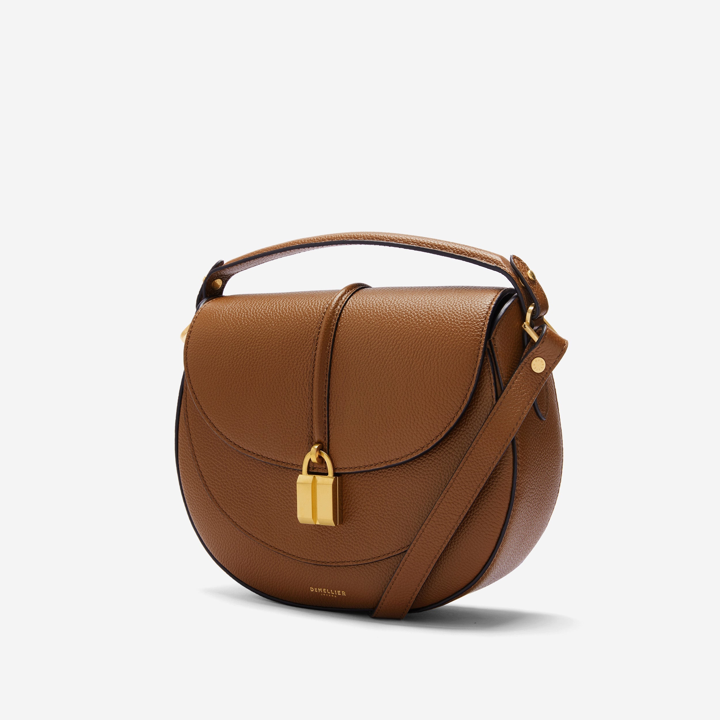 The Siena Saddle - tan small grain