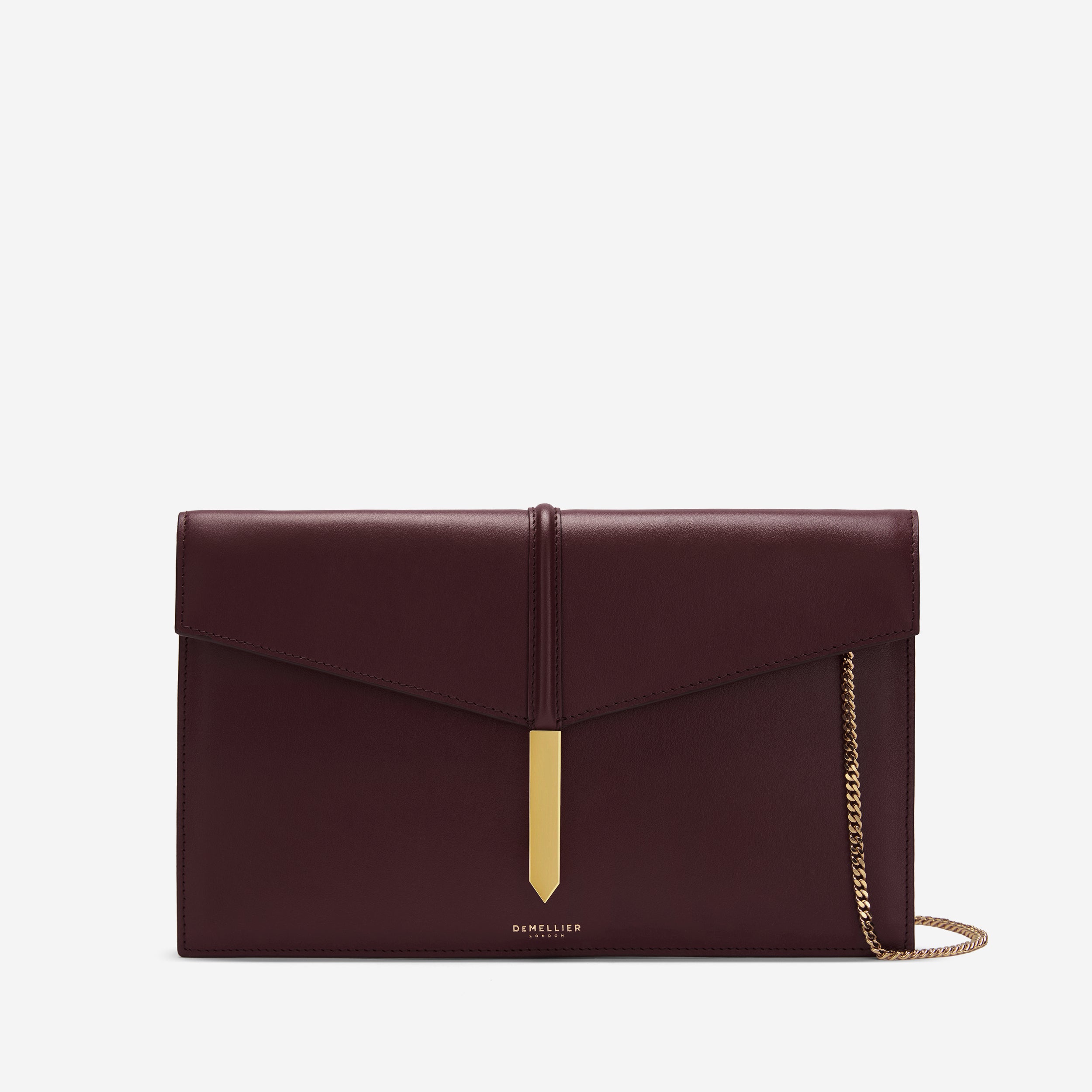 The Tokyo Clutch - burgundy smooth