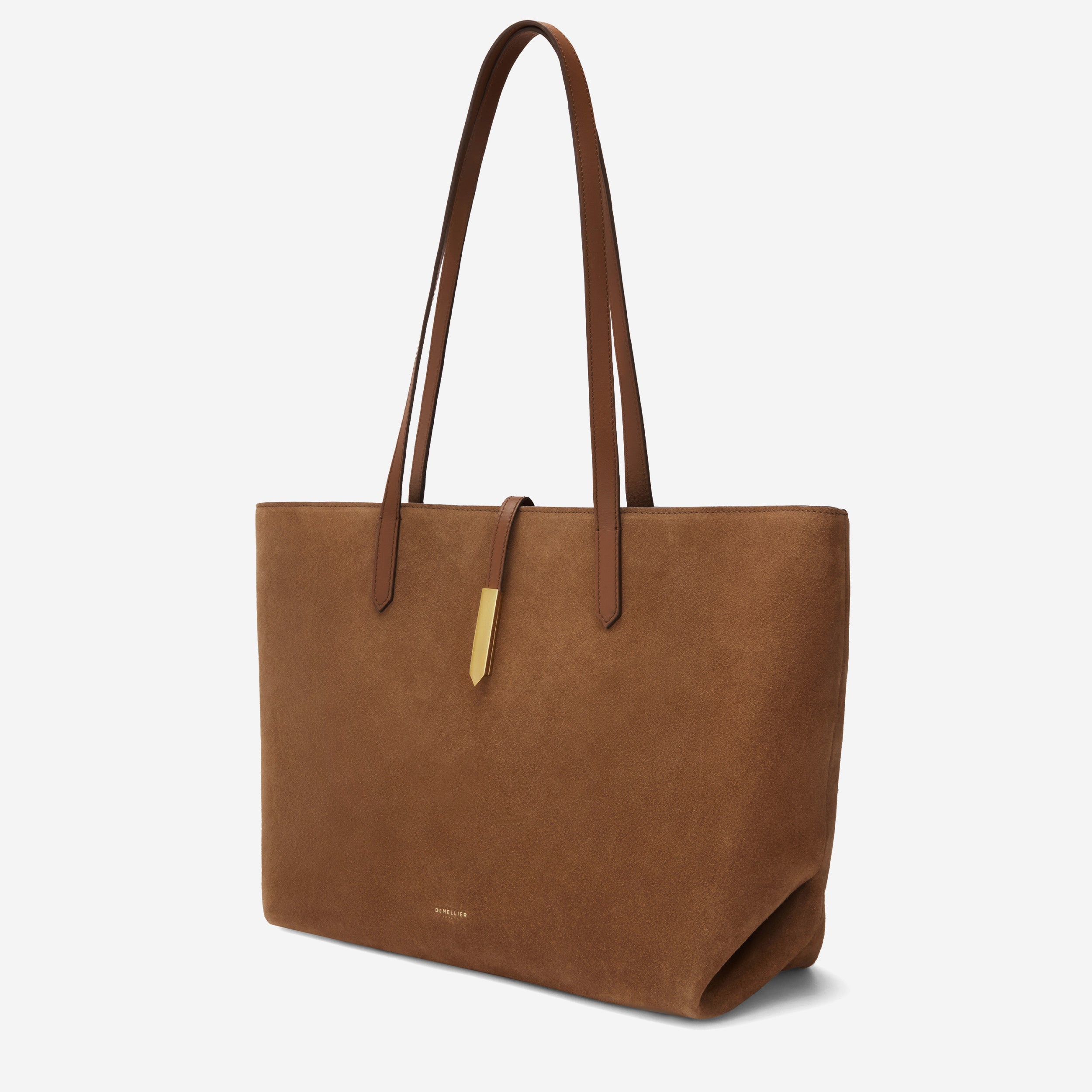 The Tokyo Tote - deep tan suede & deep tan smooth