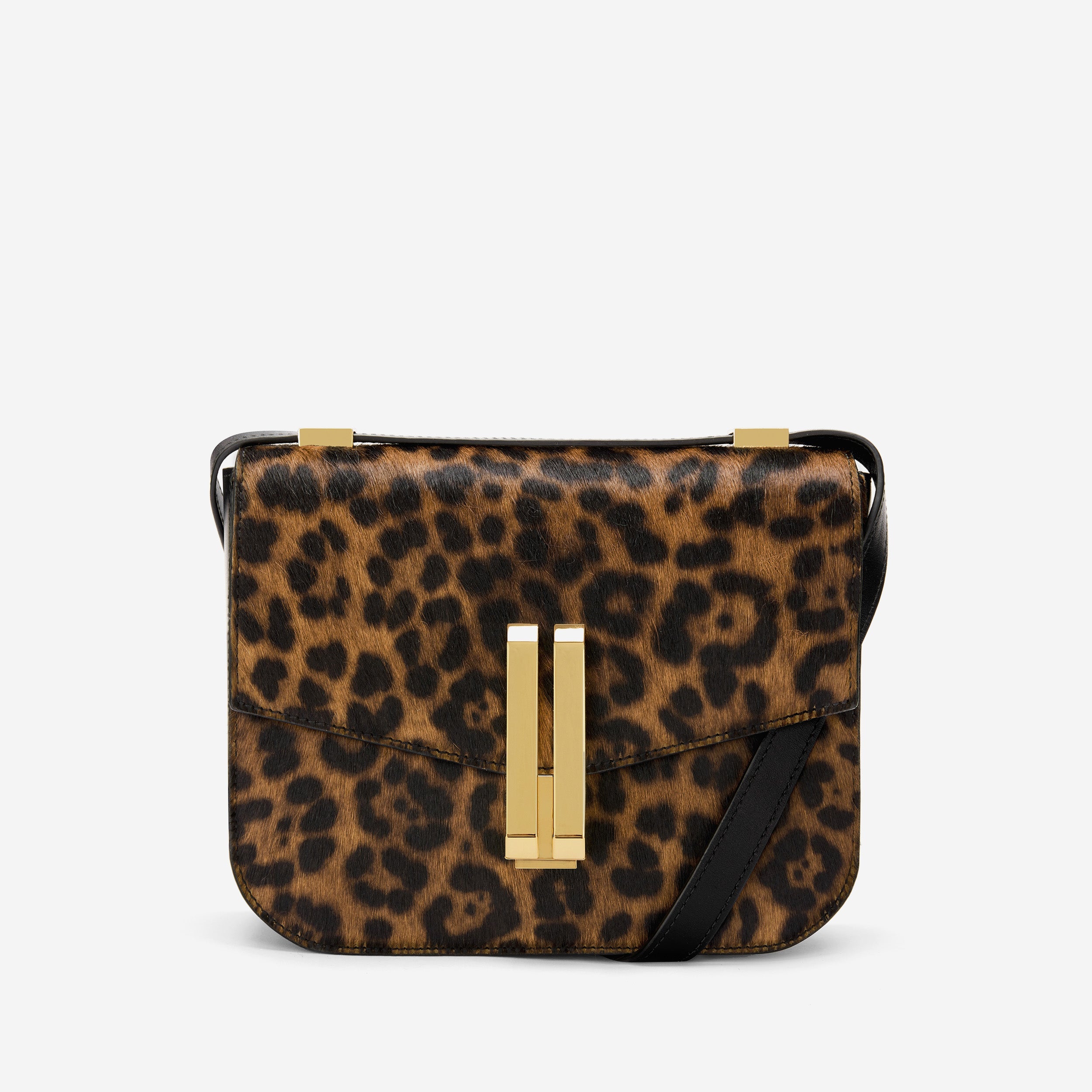 The Vancouver - leopard-effect calf hair & black smooth
