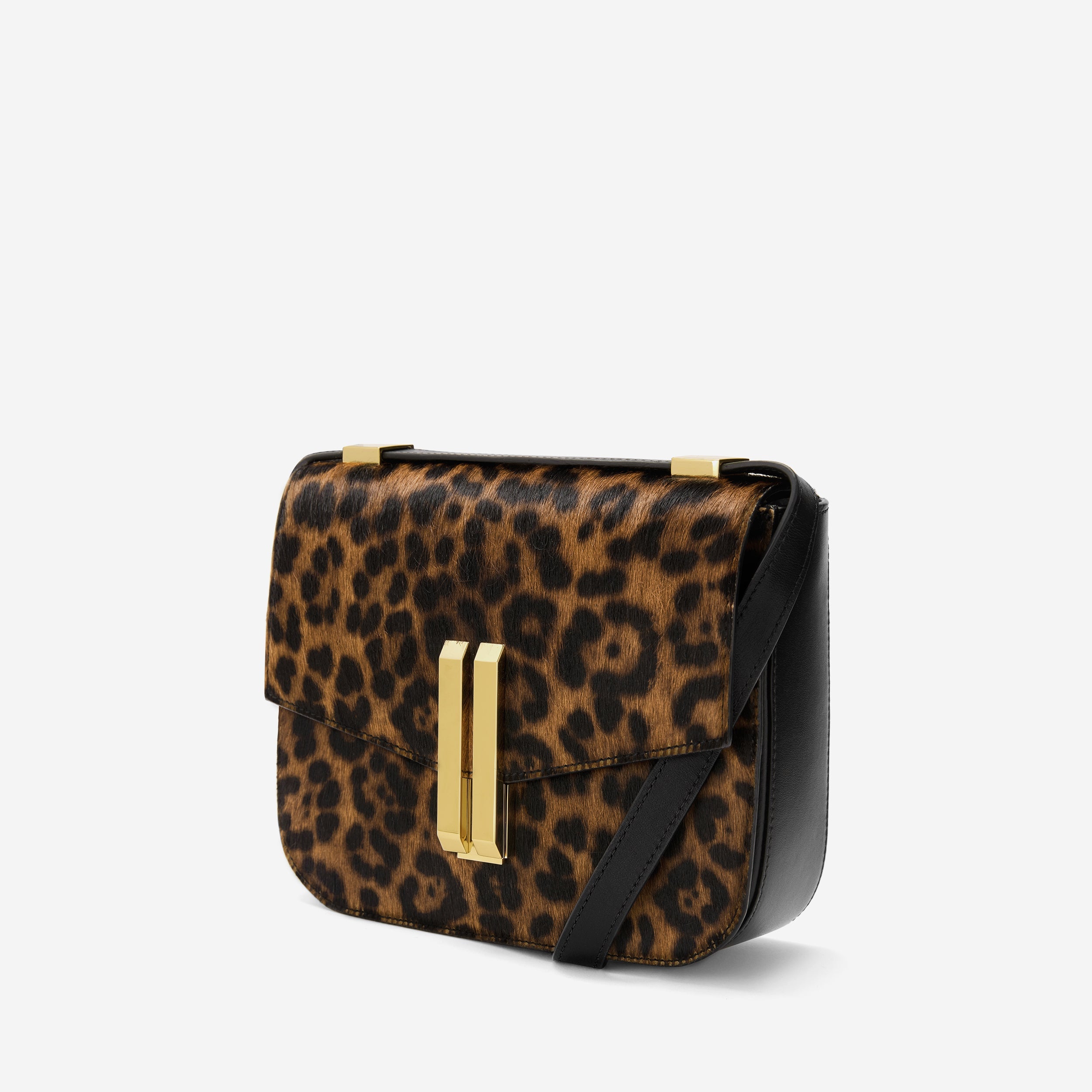 The Vancouver - leopard-effect calf hair & black smooth