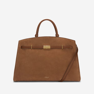 The Hudson - deep tan suede & tan smooth