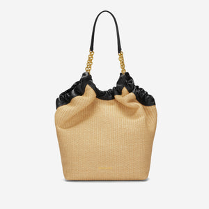 The Miami - warm raffia black smooth