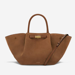 The Midi New York - deep tan suede & tan smooth