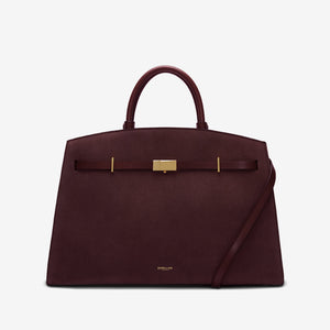 The Hudson - burgundy suede & burgundy smooth