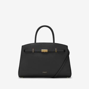 The Midi Hudson - black small grain
