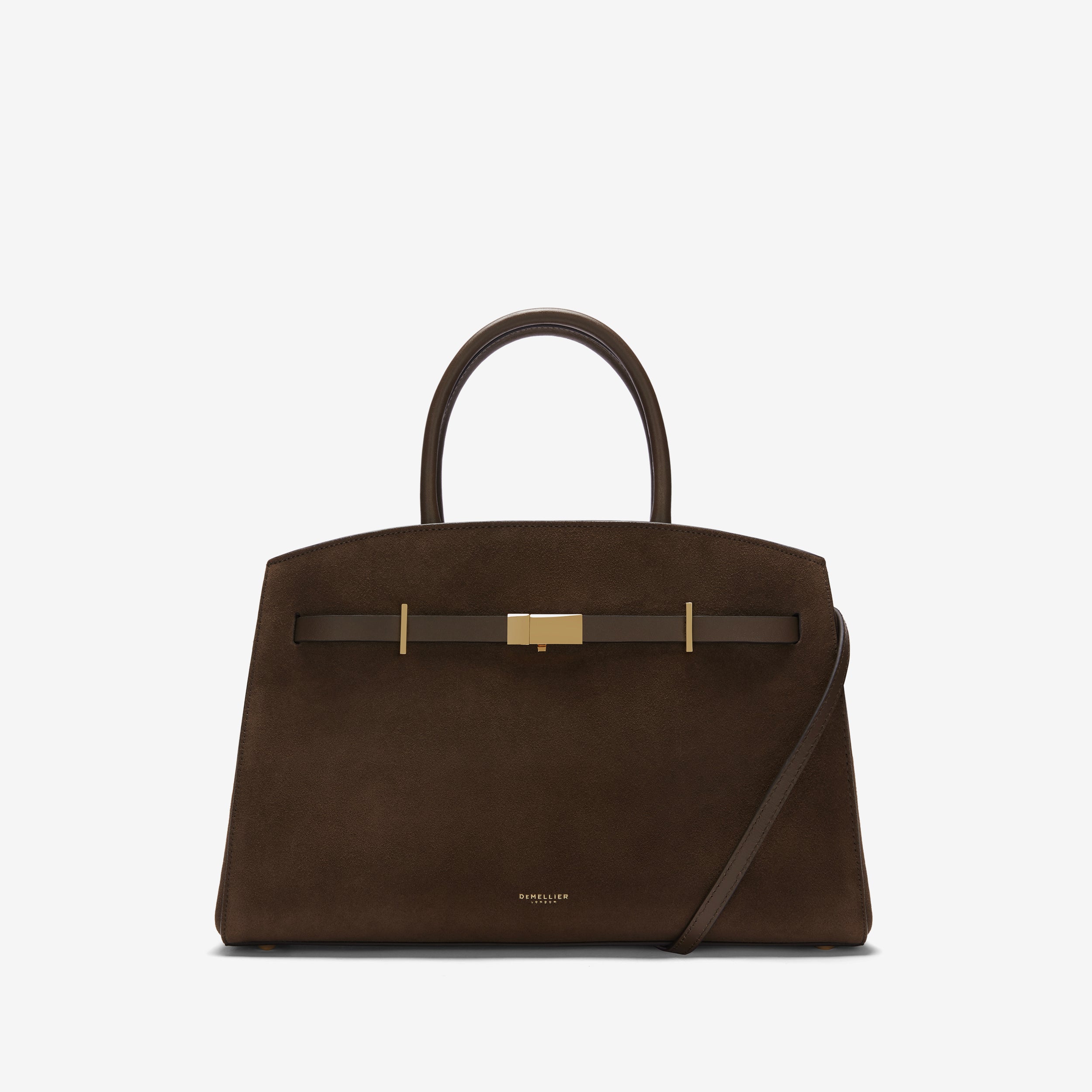 The Midi Hudson - mocha suede & mocha smooth