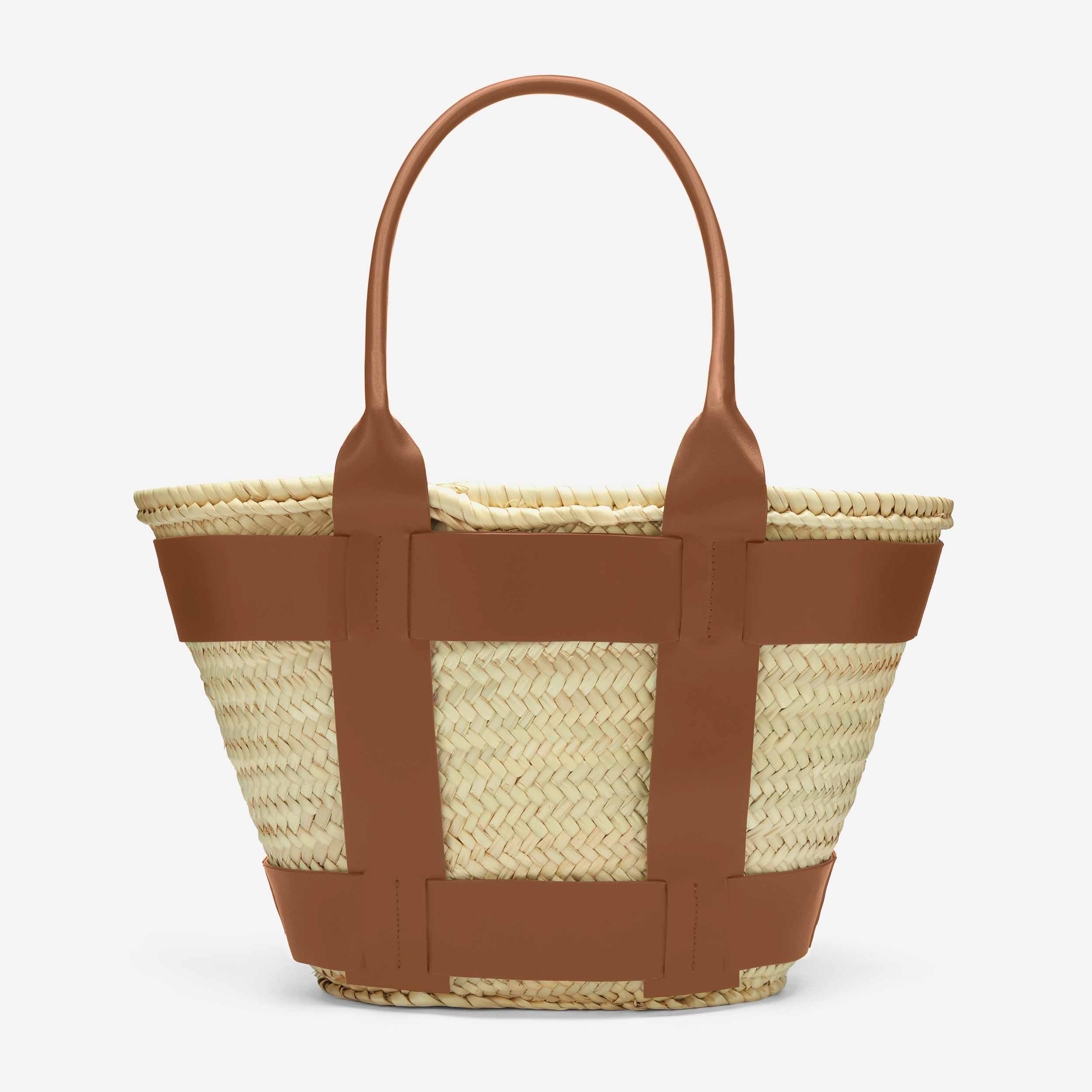 The Santorini - natural basket tan smooth