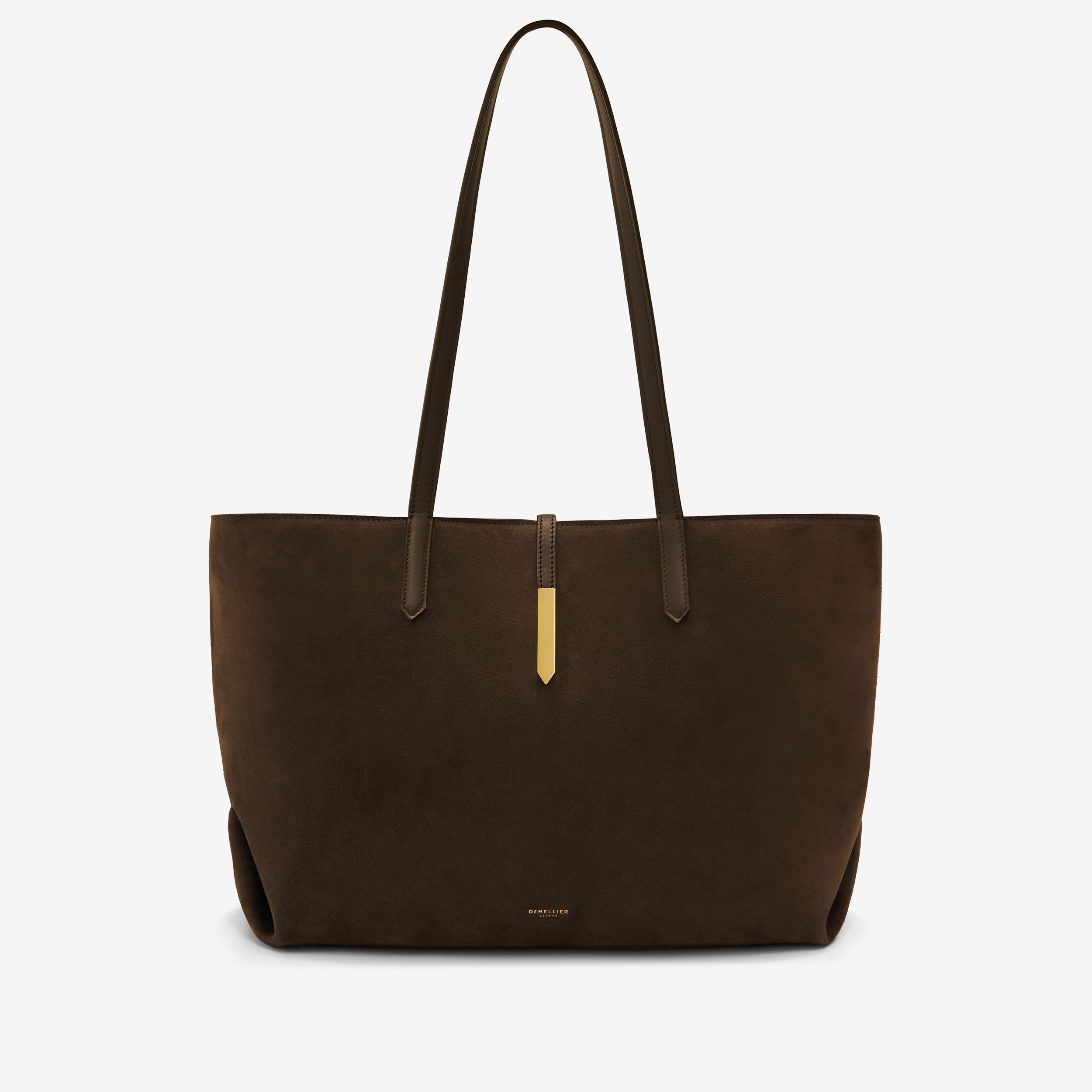 The Tokyo Tote - mocha suede & mocha smooth