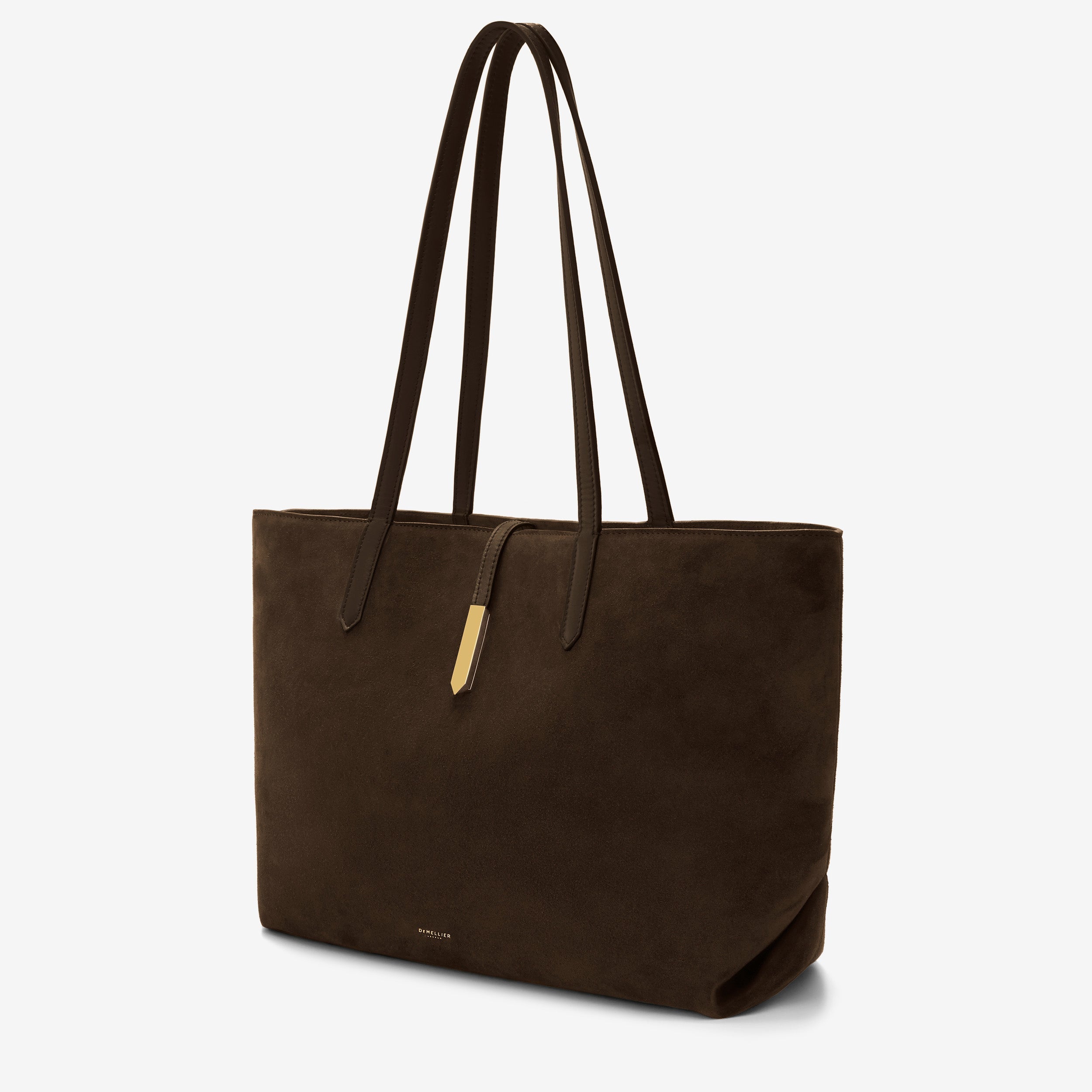 The Tokyo Tote - mocha suede & mocha smooth